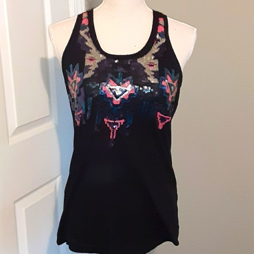 Poof Sequin Tank Top Size M